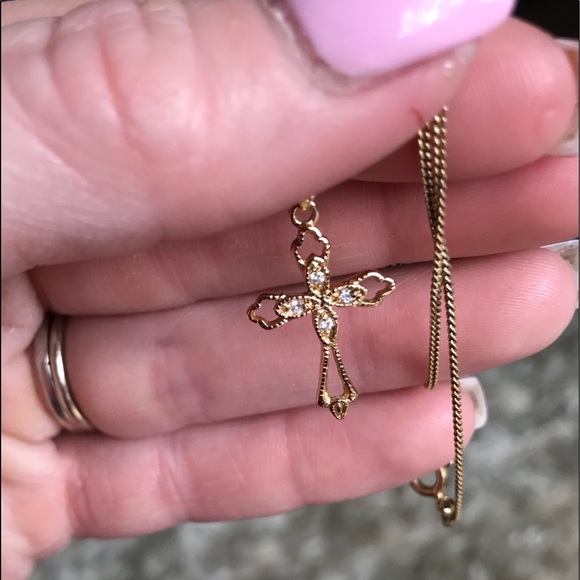 Jewelry - ‼️Buy 1 Get 1 Free sale Gold plated cross necklace